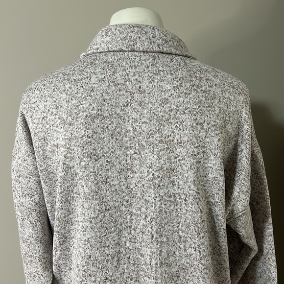 Madewell (Re)sourced Sweater Fleece Shirt Jacket Pale Thistle Pink Sz S NEW - Picture 9 of 13